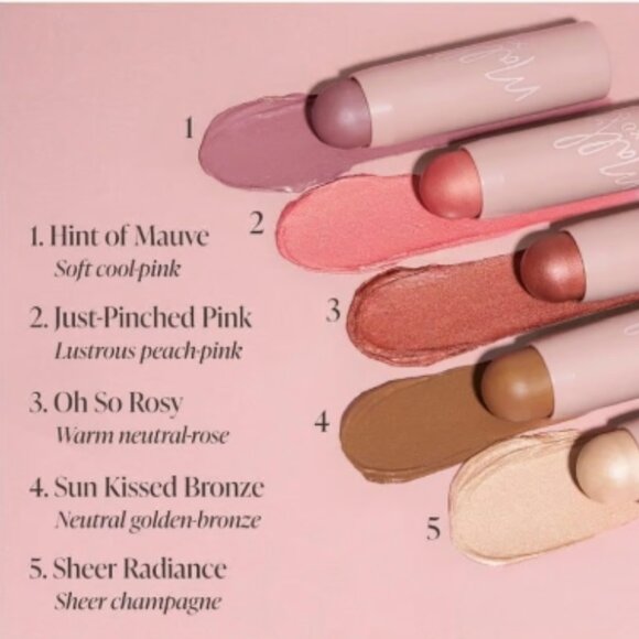 Mally Beauty Shimmer Shape & Glow Plus Face Defining Stick* ~ OH SO ROSY NIB - Picture 7 of 11